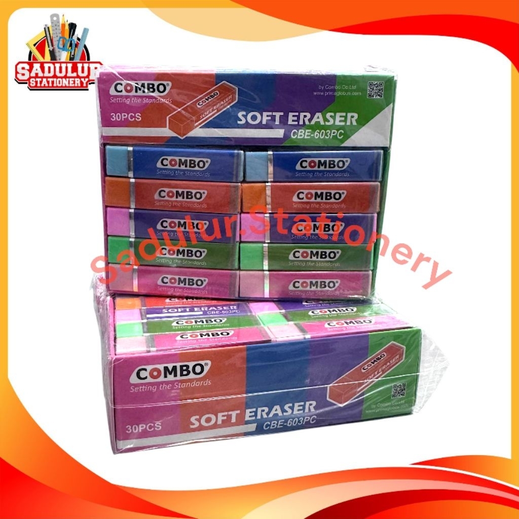 

1 Pak isi 30pcs Penghapus warna warni Combo Penghapus gasing pemadam laju