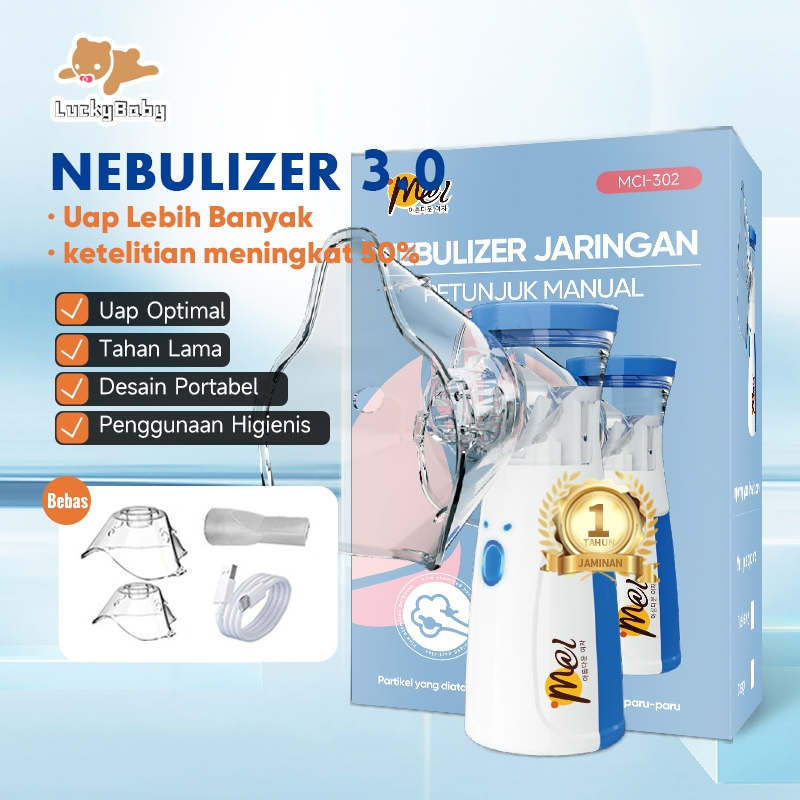 MCI Nebulizer Portable Mesh Alat Terapi Pernapasan Portable Handheld Inhaler Mesh Nebulizer Mesin Al