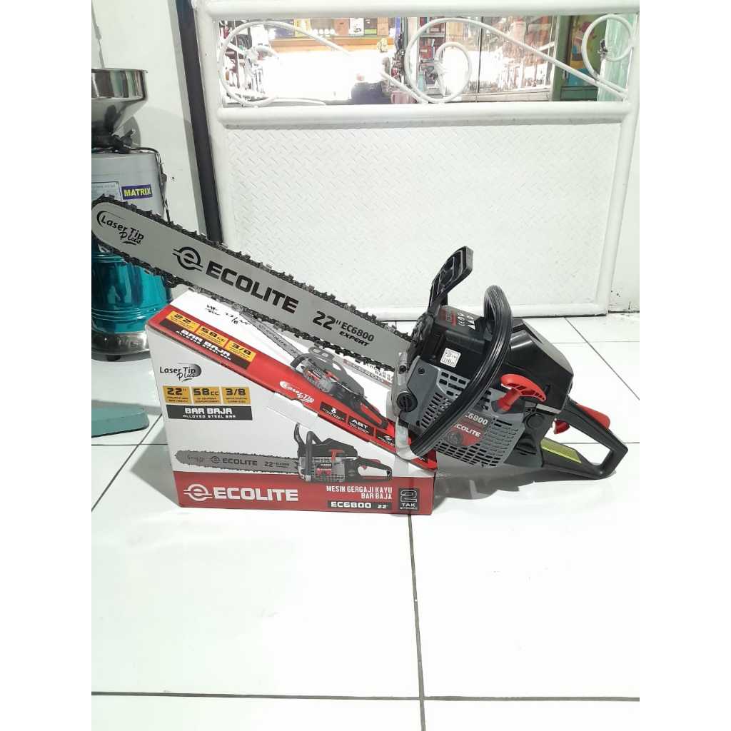 Chainsaw Ecolite EC6800 / Mesin Gergaji Kayu Chainsaw Ecolite Laser