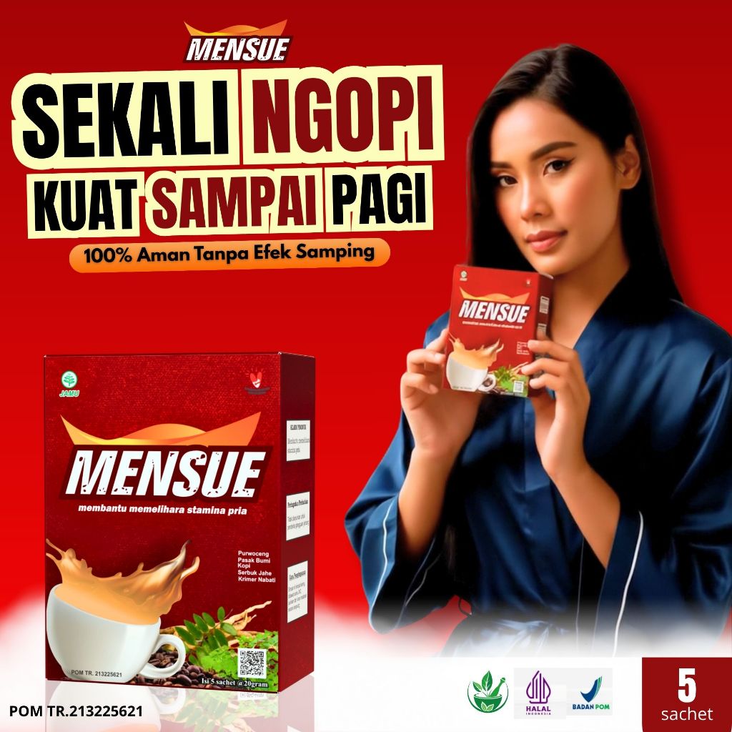 

KOPI MENSUE ORIGINAL MINUMAN KOPI HERBAL 100% BPOM & HALAL - KOPI STAMINA PRIA TAHAN LAMA AMAN