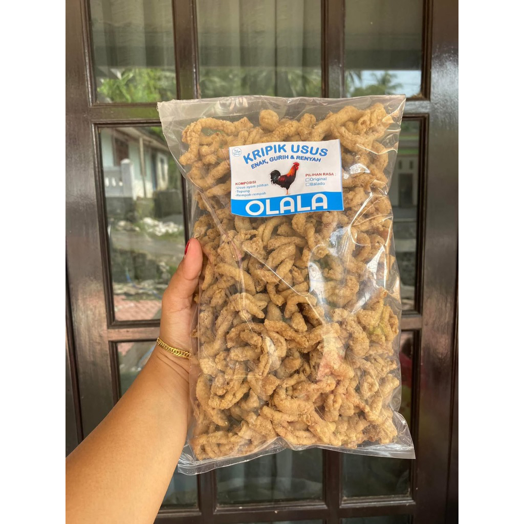 

keripik usus ayam crispy olala