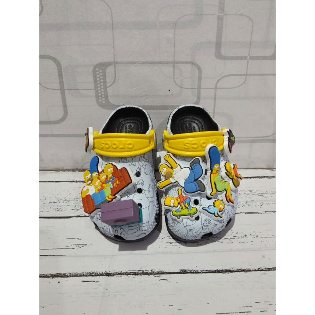SANDAL CROCS ANAK KARAKTER THE SIMPSONS / SANDAL CROCS ANAK / SANDAL ANAK LUCU / CROCS ANAK / FREE J