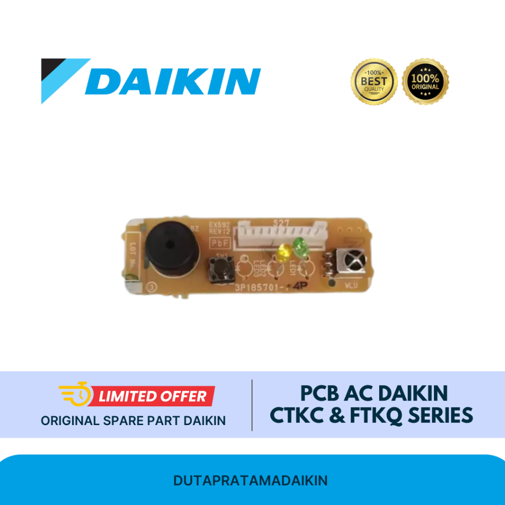 PCB AC DAIKIN Untuk model AC DAIKIN: CTKC15QVM4 CTKC20QVM4 CTKC15RVM4 CTKC20RVM4 CTKC25RVM4 CTKC35RV