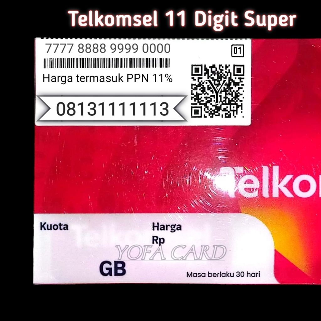 Nomor Cantik Telkomsel 11 Digit Super, Nomor cantik 11 digit panca super 4G 5G