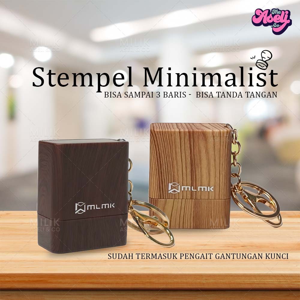 

Stempel Custom Nama Tanda Tangan NIP SIP Motif Kayu , Stempel Dokter Guru Profesional, termasuk Gantungan Kunci