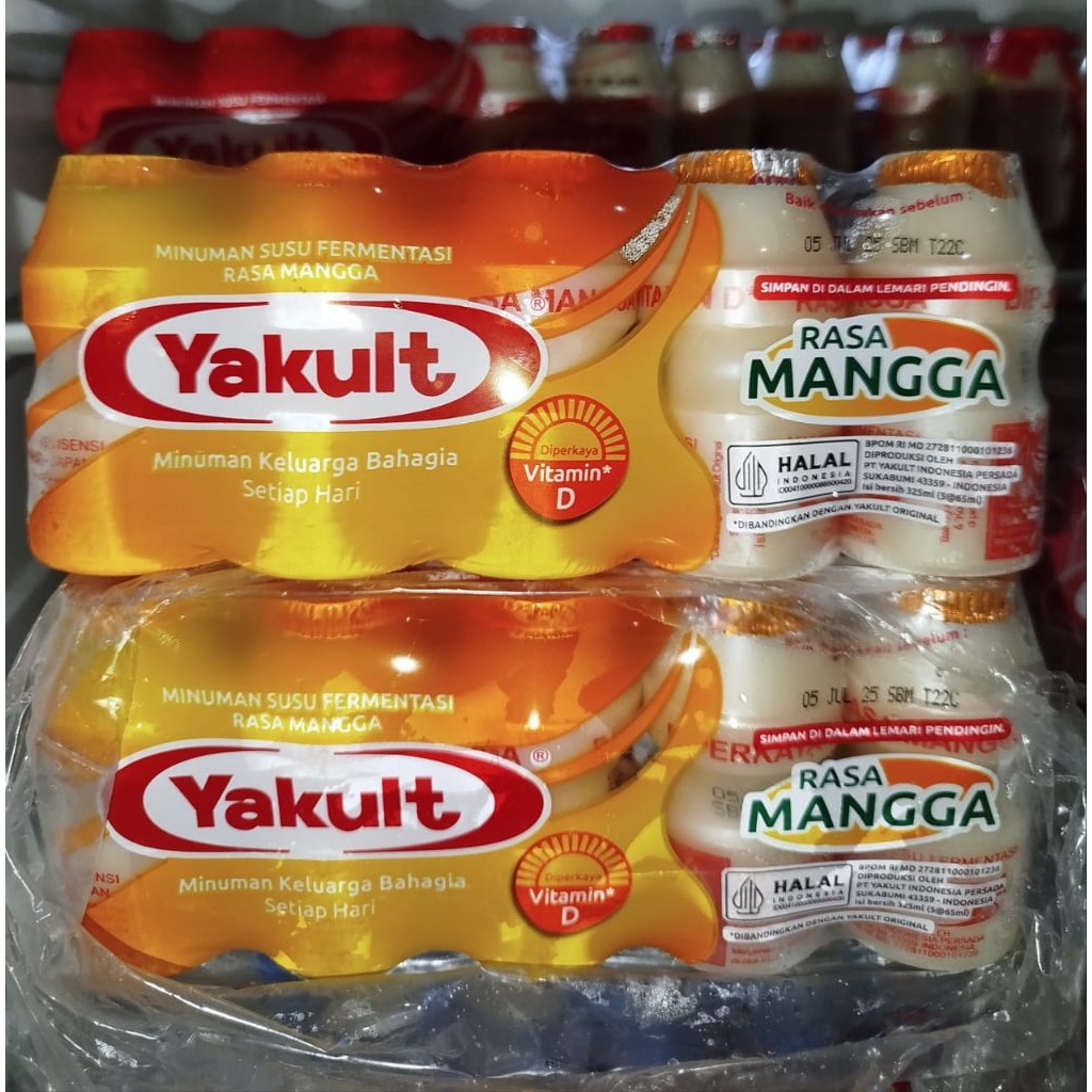 

Yakult Mangga harga 1 pack isi 5 botol