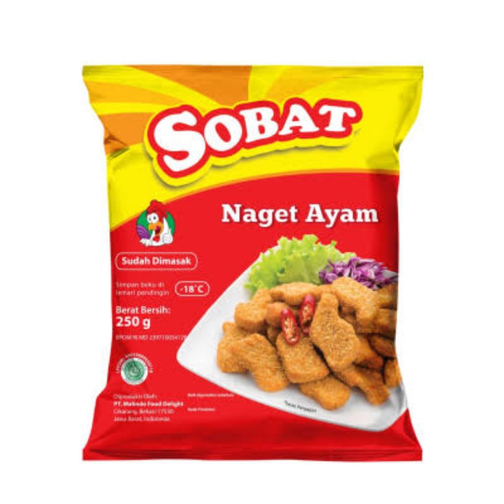 

Sobat Nugget Ayam Original 250 gr (Frozen Food)