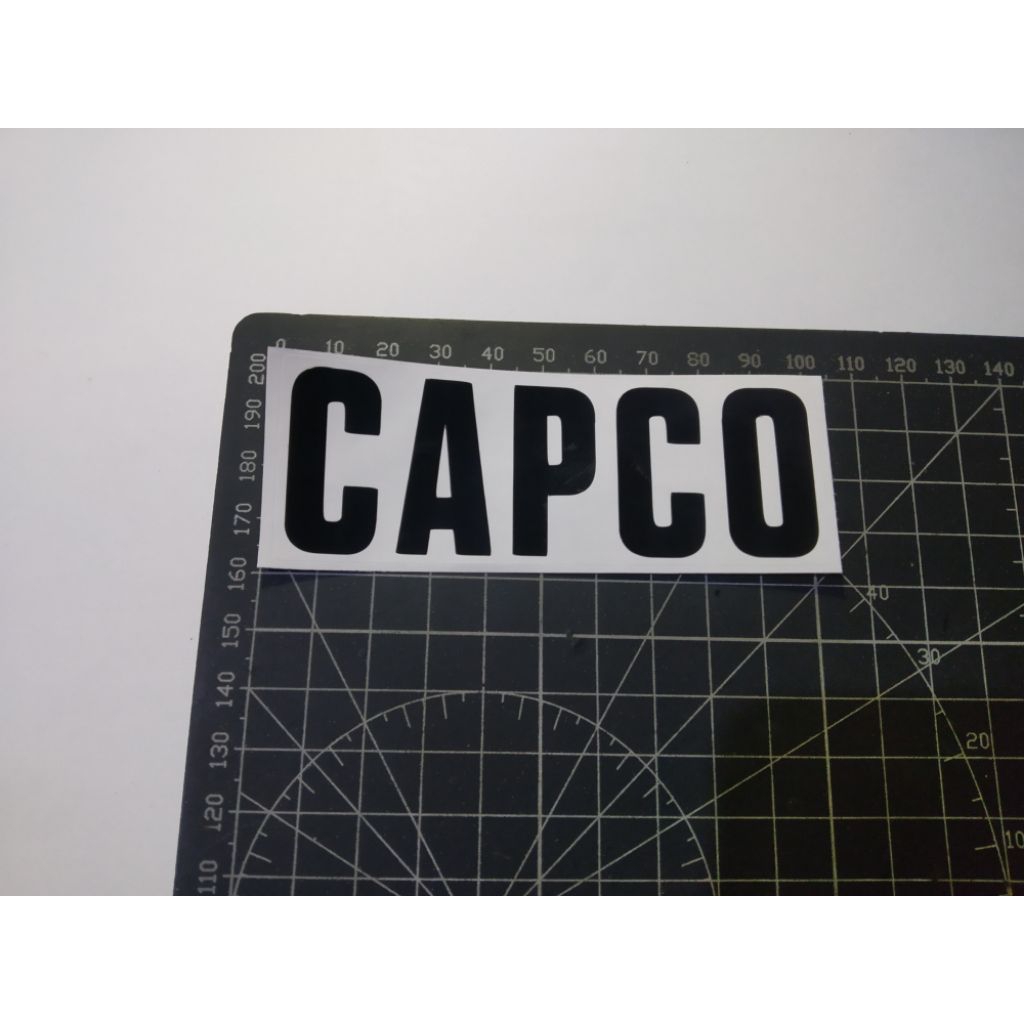 

stiker cutting capco