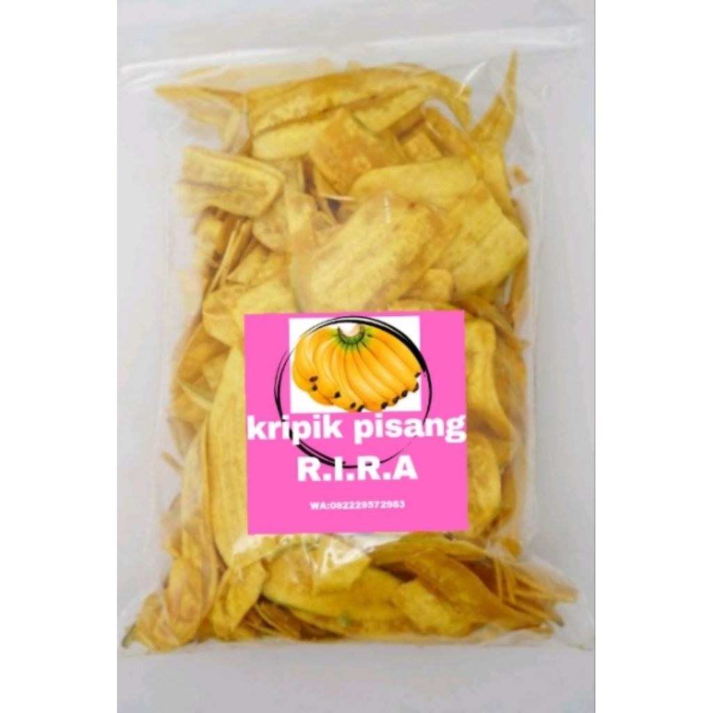 

cemilan kripik pisang manis, kripik goreng pisan..