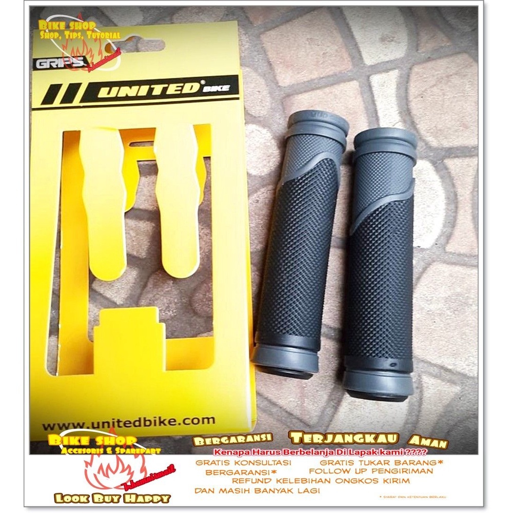 GRIP MTB UNITED 627-3 HANFLAT Sepeda MTB BMX SPAREPART SEPEDA TERMURAH