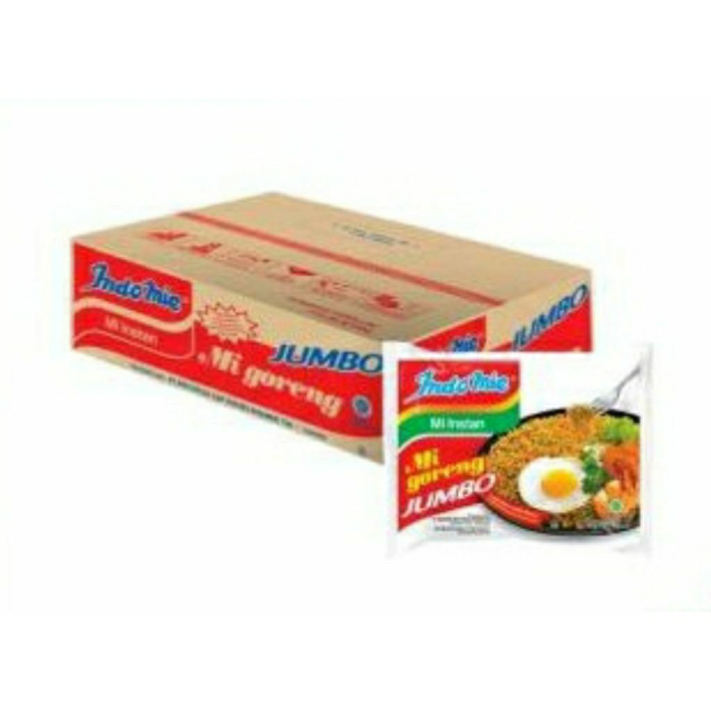

Indomie jumbo mi goreng 1karton isi 24 bks@129
