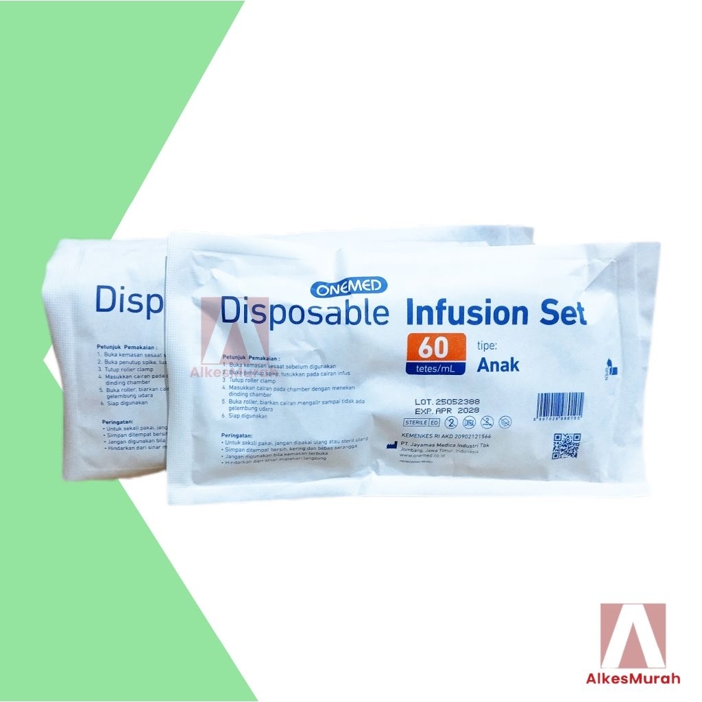 D5 Alat Infus Set Anak Infuset Selang Infusion Set Child Infusan Medis