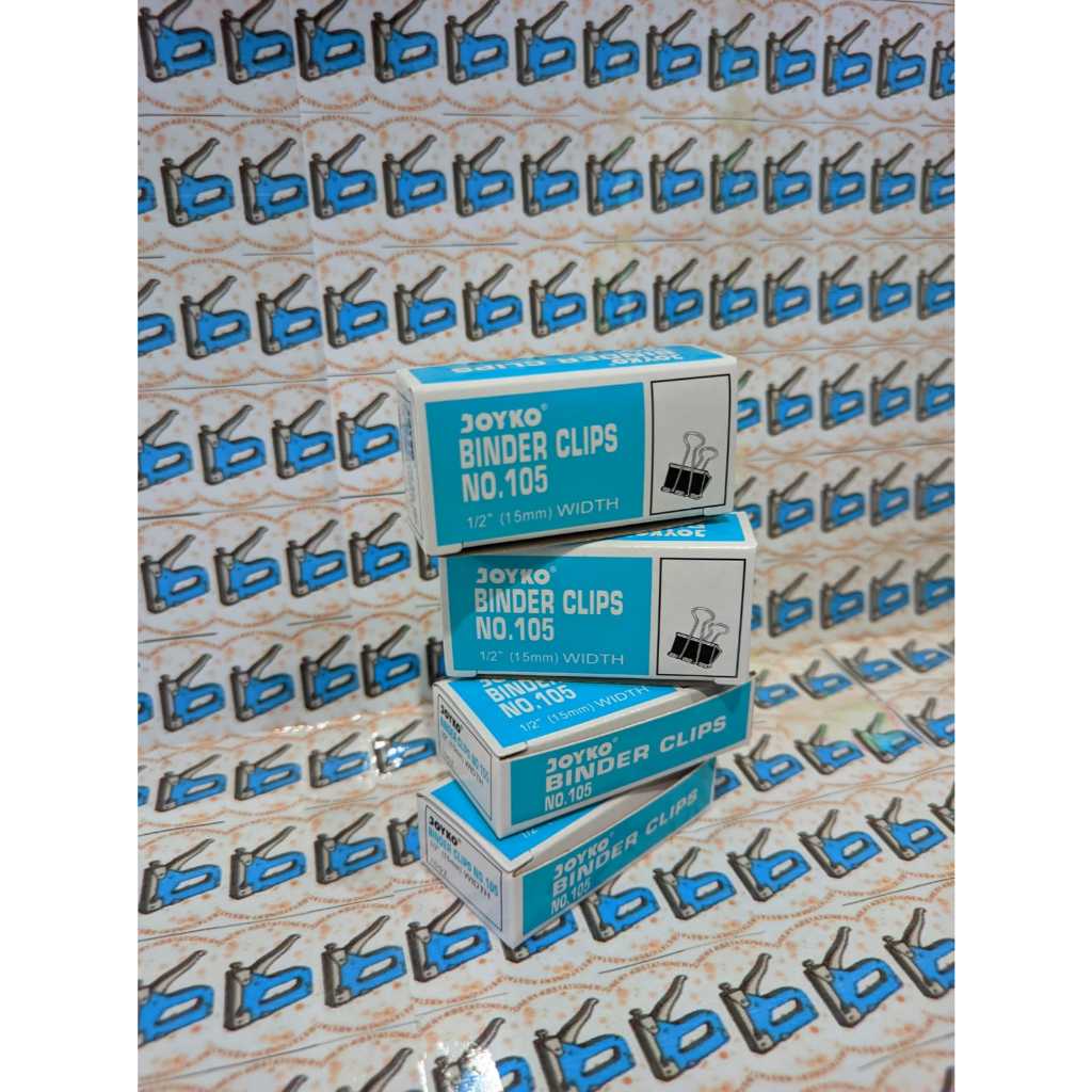 

Binder Clips/Penjepit Kertas No 105/Joyko Penjepit Kertas No 105 Binder Clips 12 Pcs Per Kotak