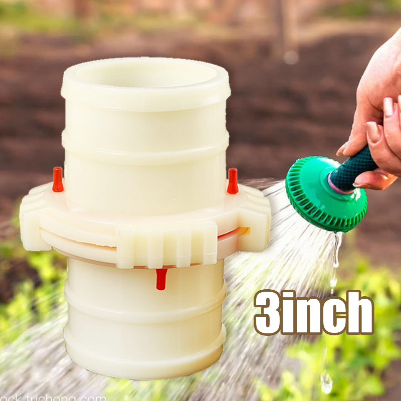 Sambungan Selang 3 Inch selang air Selang Drip Plastik Spiral untuk Sistem Irigasi Tanaman dan Kebun