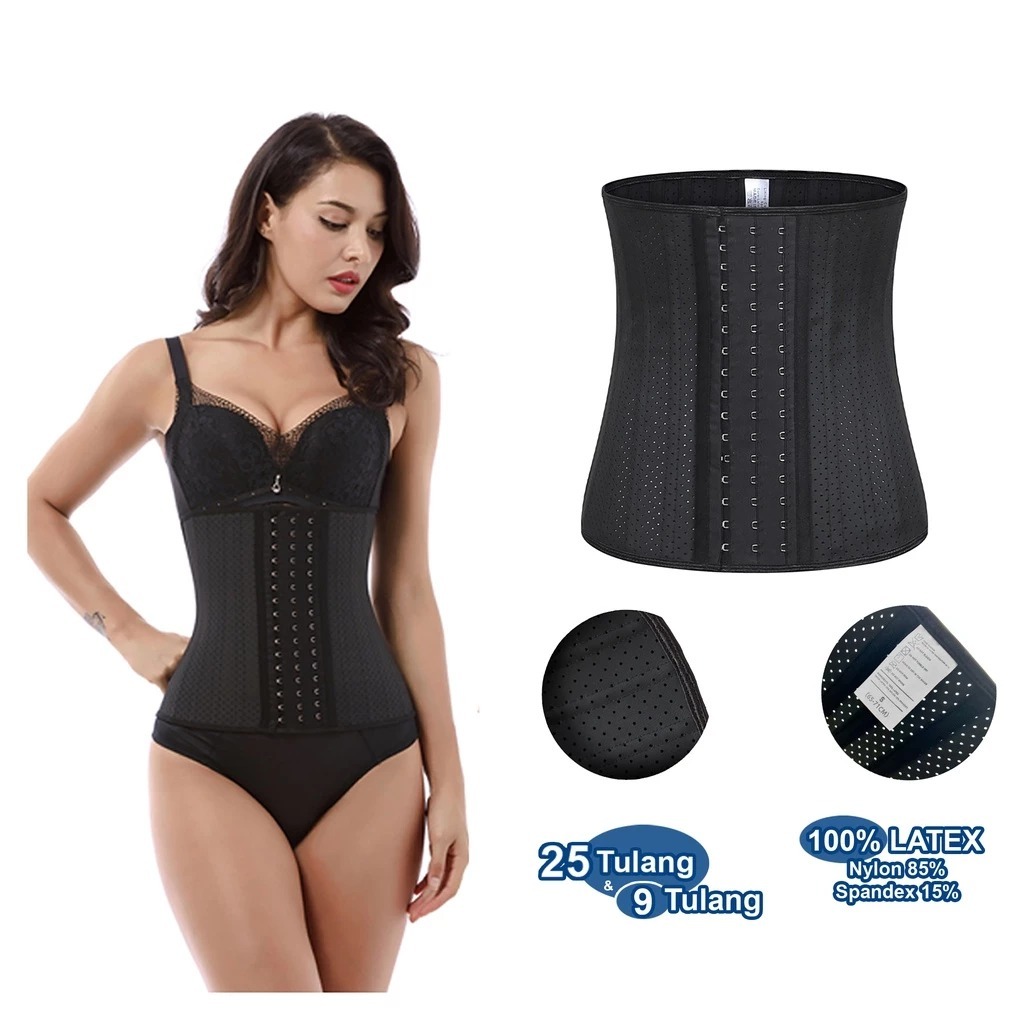 Korset Latex Long Torso Shapwear/korset perut buncit latex premium