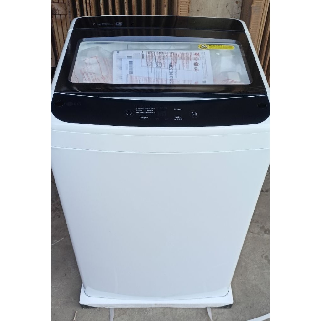 mesin cuci LG 7kg 9kg 1 tabung t2107nbtw t2109nbtm otomatis 7 kg 9 kg top loading washer turbo drum 