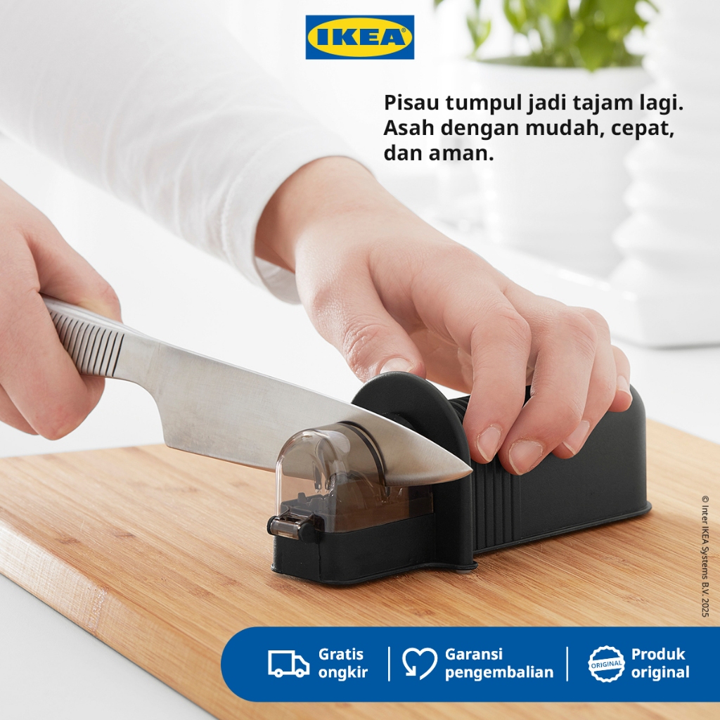 IKEA ASPEKT Pengasah Pisau Hitam Berkualitas