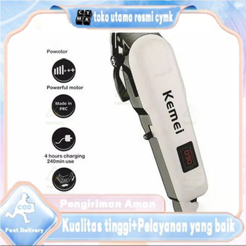 Original KEMEI 809A Alat Cukur Rambut Kemei KM 809A Mesin Cukur Cordless HAIR CLIPPER TRIMMER