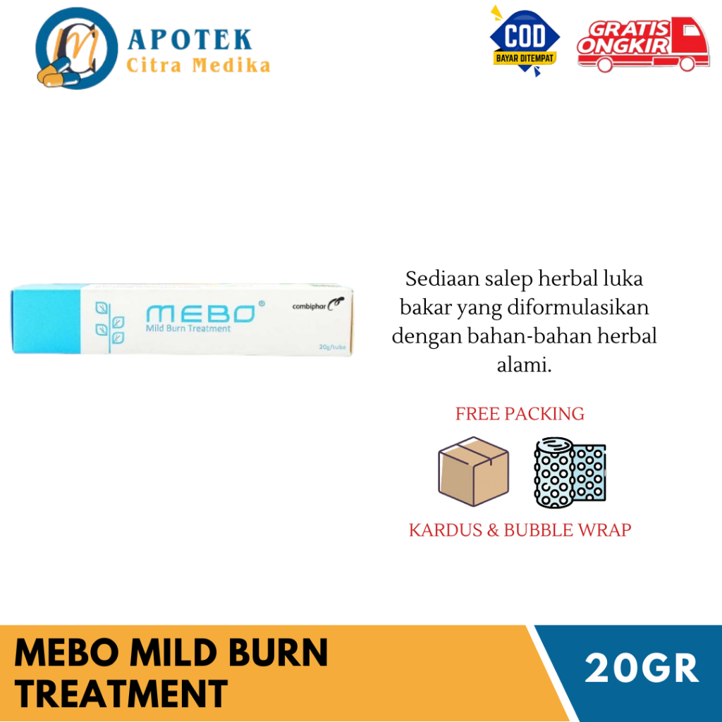 MEBO MILD BURN TREATMENT (20GR) - SALEP LUKA BAKAR HERBAL BURN INJURY KRIM