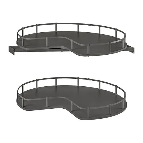 Rak Sudut Dapur putar 270 rak sudut tarik putar Rak lemari sudut Rak Sudut Putar  Rak tarik dapur