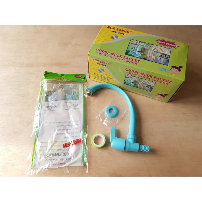 KRAN ANGSA PVC TEMBOK NEW SANHO / KRAN ANGSA PVC / KRAN ANGSA TEMBOK / KRAN ANGSA PVC WASTAFEL /KRAN