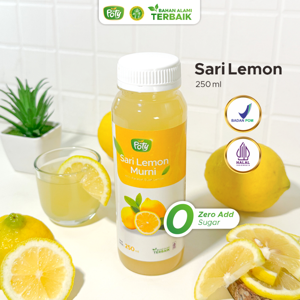 

Sari lemon 100% Asli California 250 ml Poty