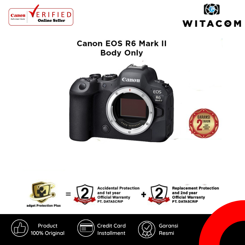 Canon EOS R6 Mark II / EOS R6 Mark 2 / EOS R6 II Body Only - Garansi Resmi