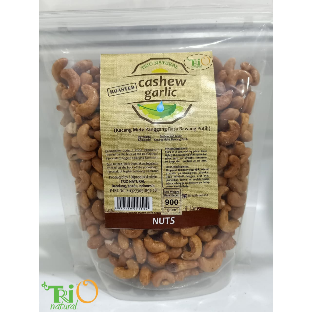 

Trio Natural Cashew Roasted Garlic 900 gram