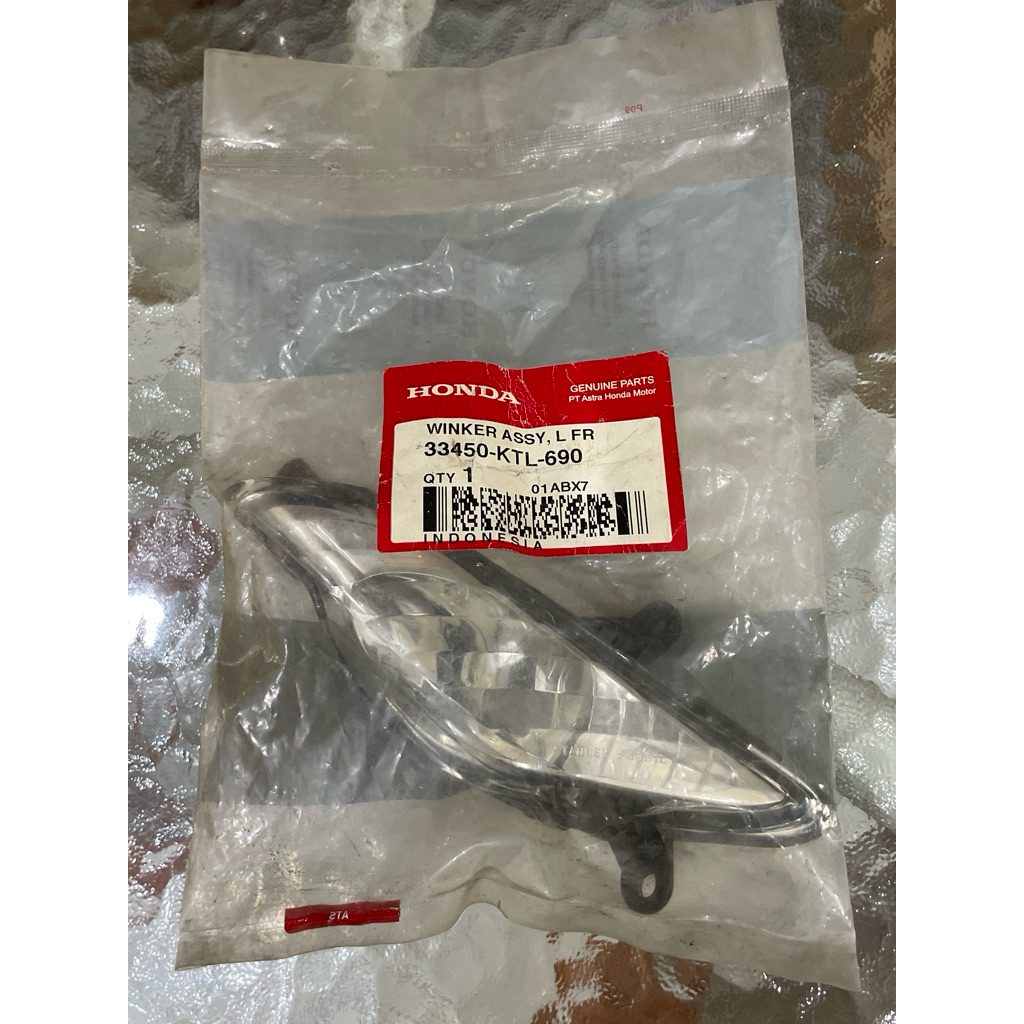 33450KTL690 Lampu Sein Depan Kiri Honda Supra Fit New