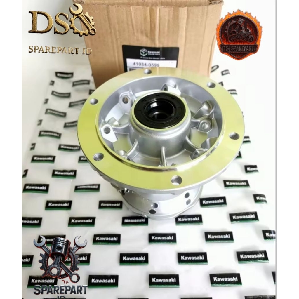 TROMOL DEPAN KLX 150 ORI TROMOL DEPAN SET BEARING KLX 150