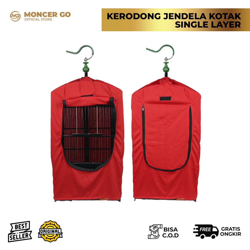 Kerodong Kotak Single layer Jendela Polos By Umi Kasum | Kerodong Premium Praktis Saat Gantangan