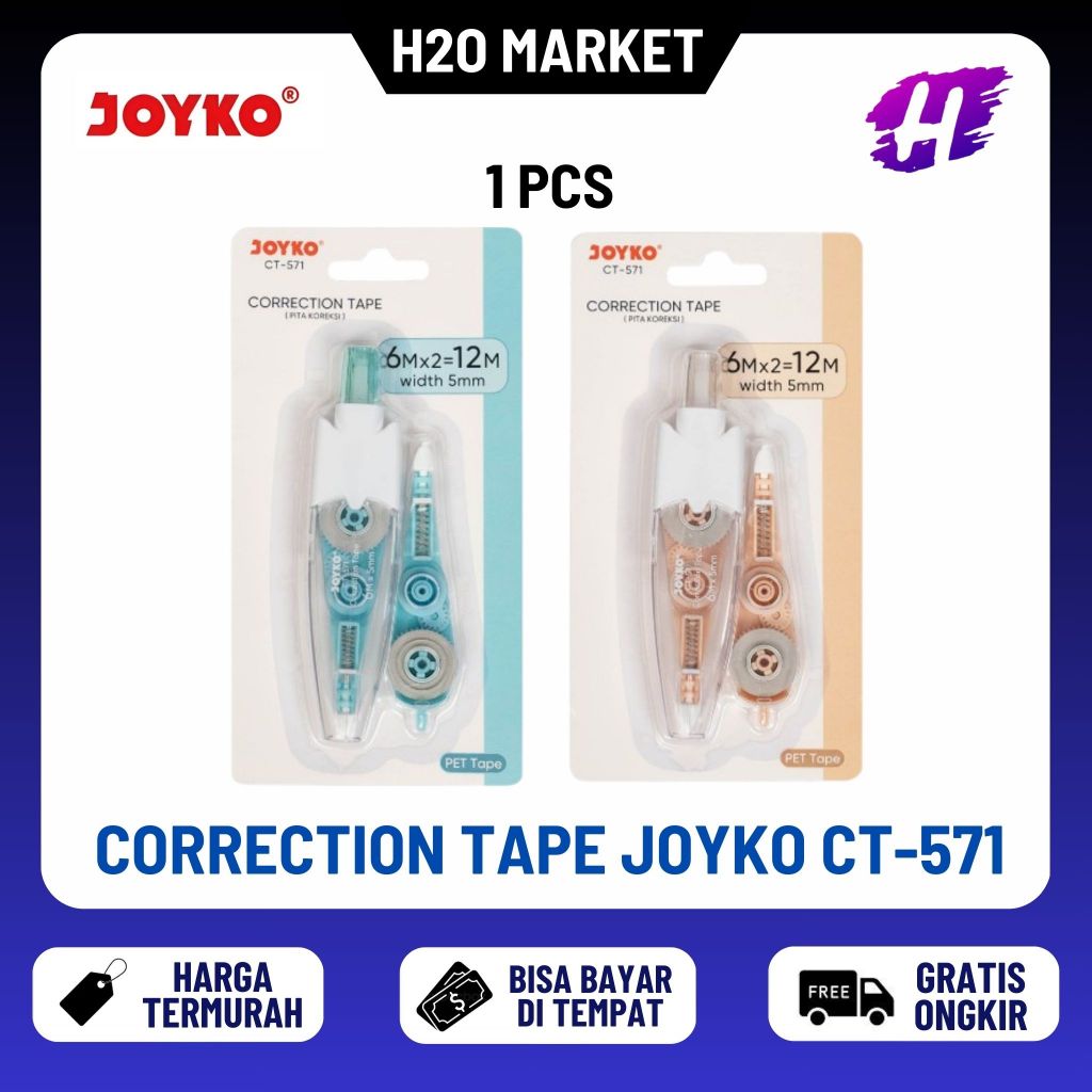 

❤️H2O❤️ Correction Tape Joyko CT-571 ( 1 Pcs )