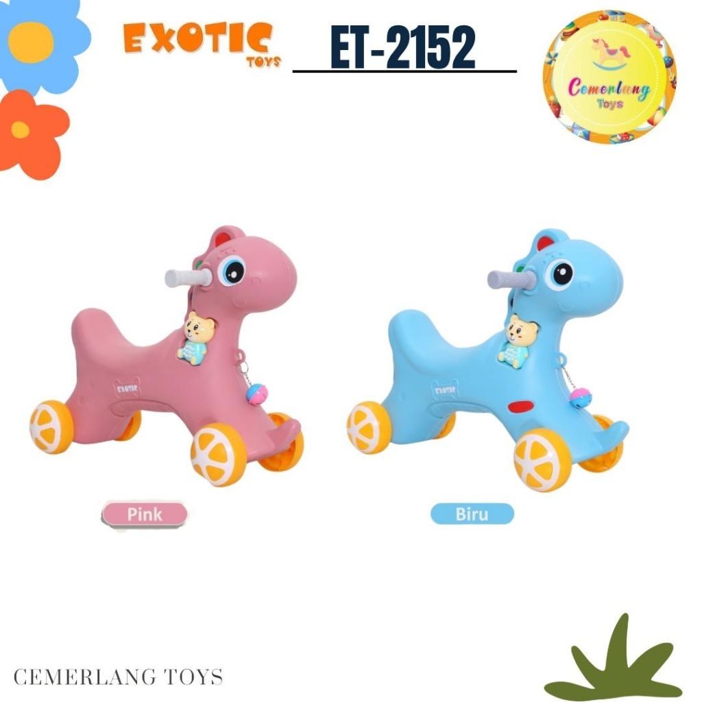 RIDE ON EXOTIC ET-2152 MAINAN KUDA KUDAAN ANAK