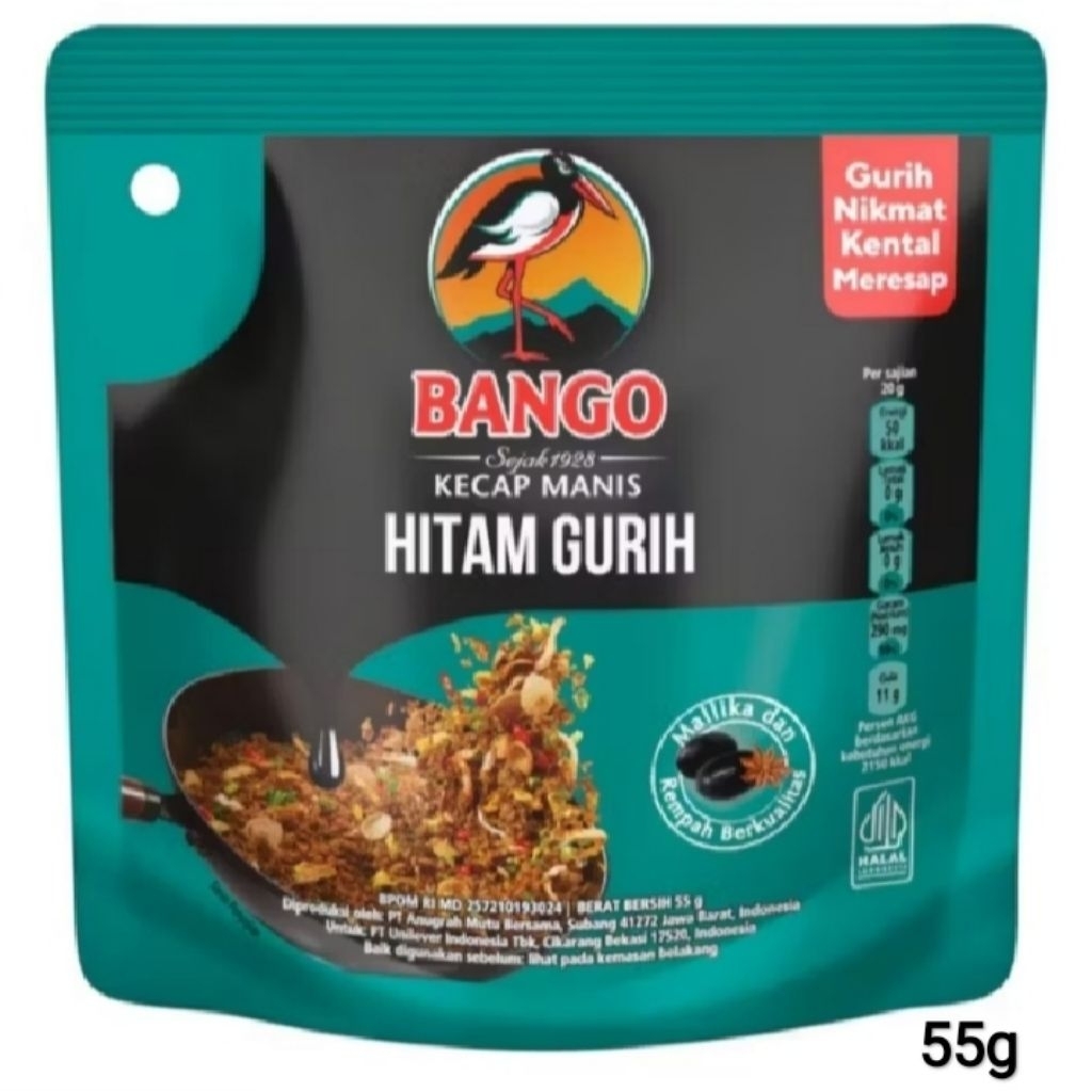 

Kecap Bango hitam gurih 55g harga per 1 pcs