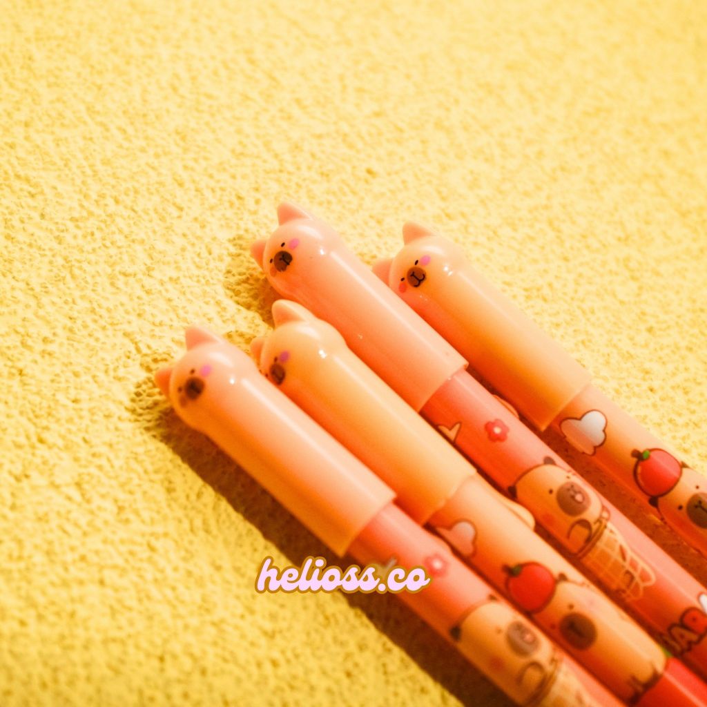 

PULPEN GEL KUPING CAPYBARA KAPIBARA GEL PEN PENA GEL TINTA GEL HITAM CAPYBARA LUCU TERMURAH HELIOSS.CO