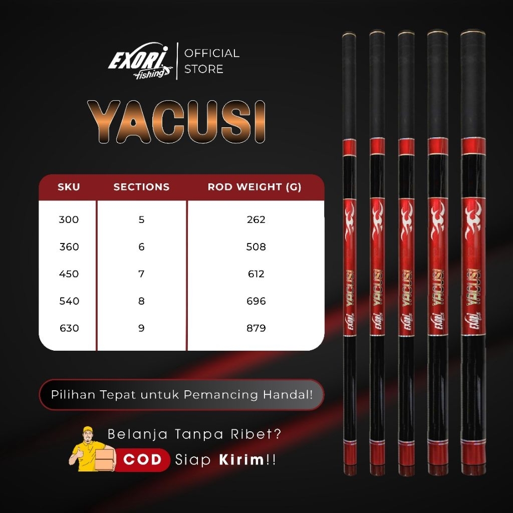 POLE / TEGEK EXORI YACUSI (For BARONANG)