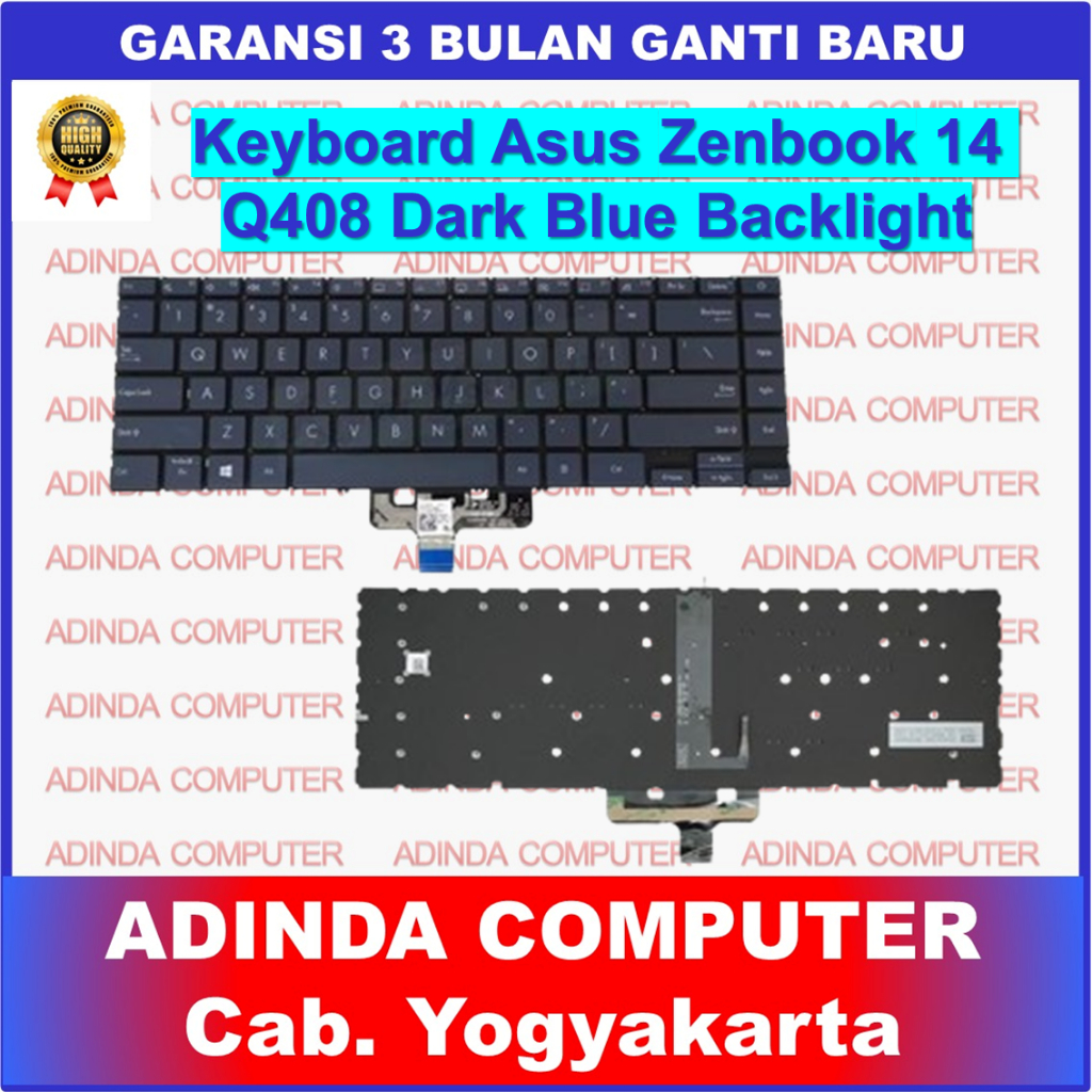 Keyboard Asus Zenbook 14 Q408 Q408U Q408UG Q407 Q407I Q407IQ Varian