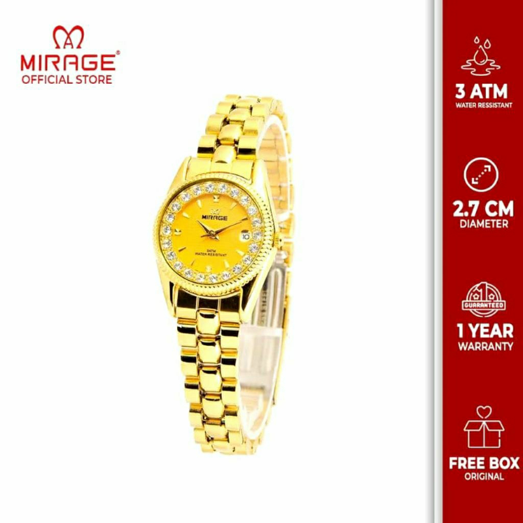 Mirage official watch Mirage rantai wanita tahan air