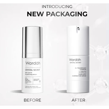 Wardah Crystal Secret 3% Trenxamic Complex Arbutin Dark Spot Corrector Serum / Serum Wajah Untuk Fle