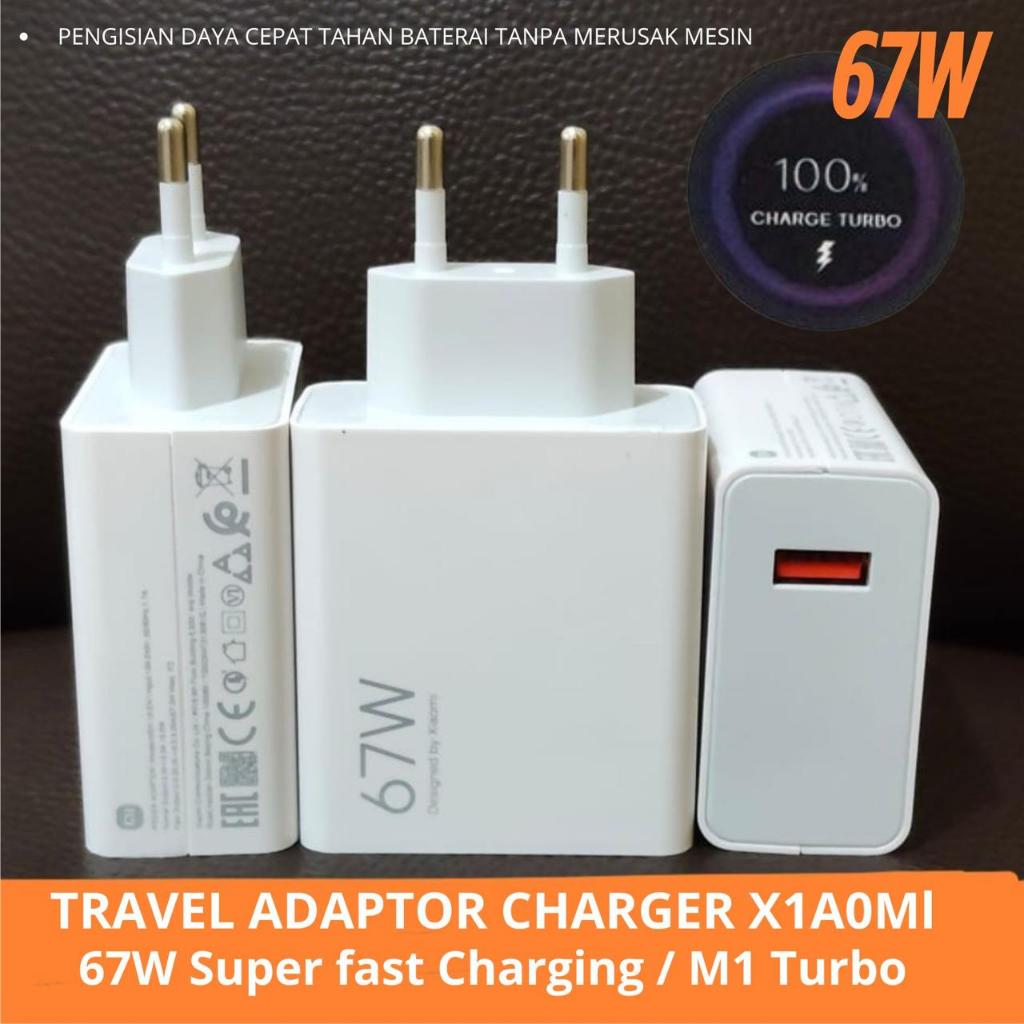 kepala Charger Xiaomi 67W Turbo Charger 67W MAX PASTI TAMPIL Fast Charging / travel adaptor Xiaomi