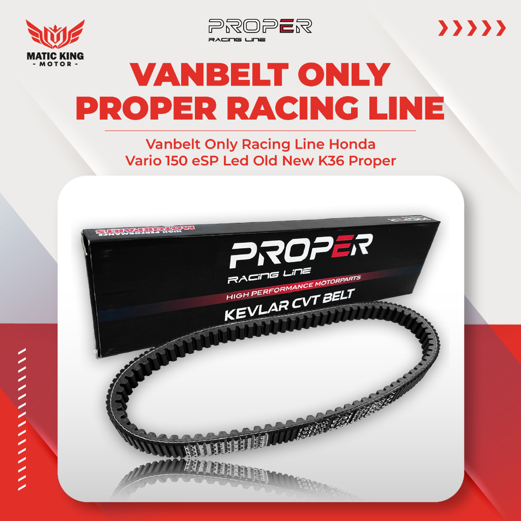 PROPER Vanbelt V belt Fanbelt Vario 150 Fi eSP K36 LED New Racing Line
