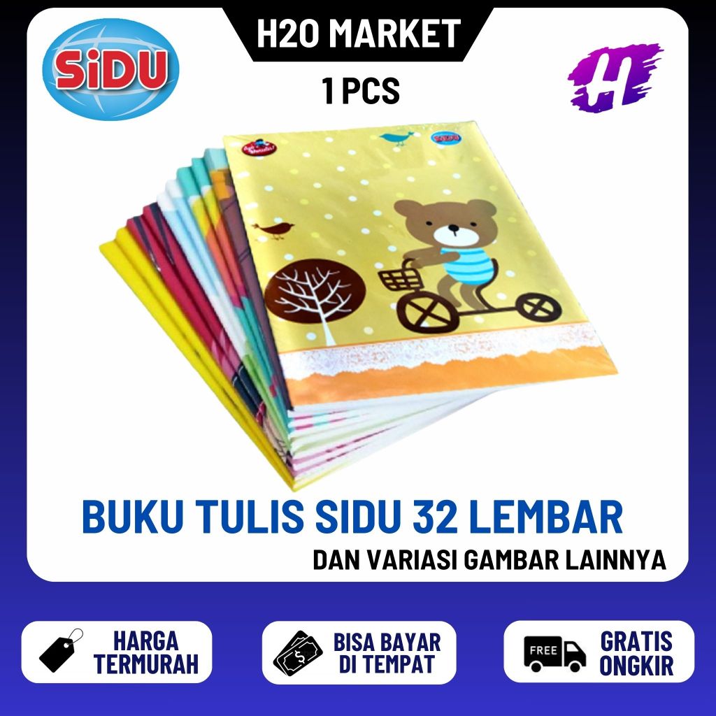 

❤️H2O❤️ Sidu Sinar Dunia Buku Tulis Sidu 32 Lembar (1 PCS)