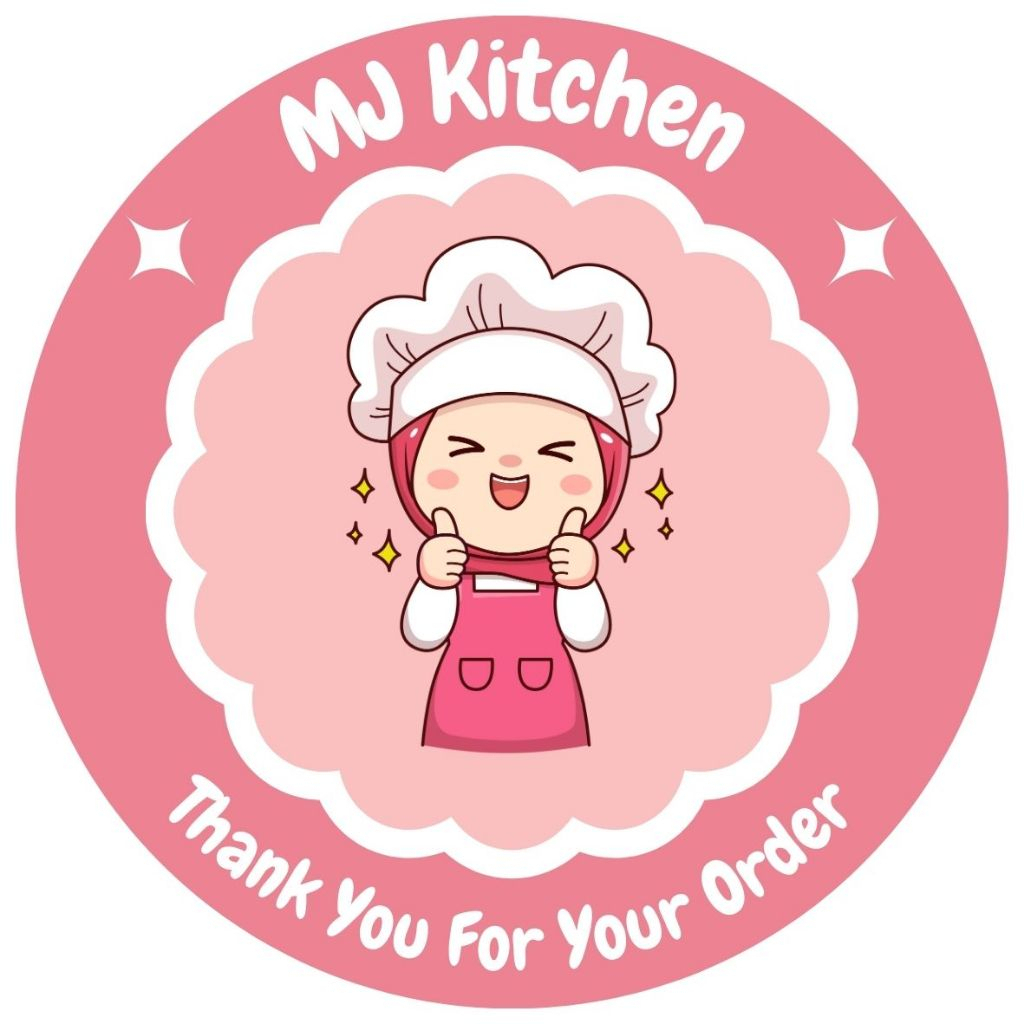 

stiker makanan stiker custom stiker thank you for order