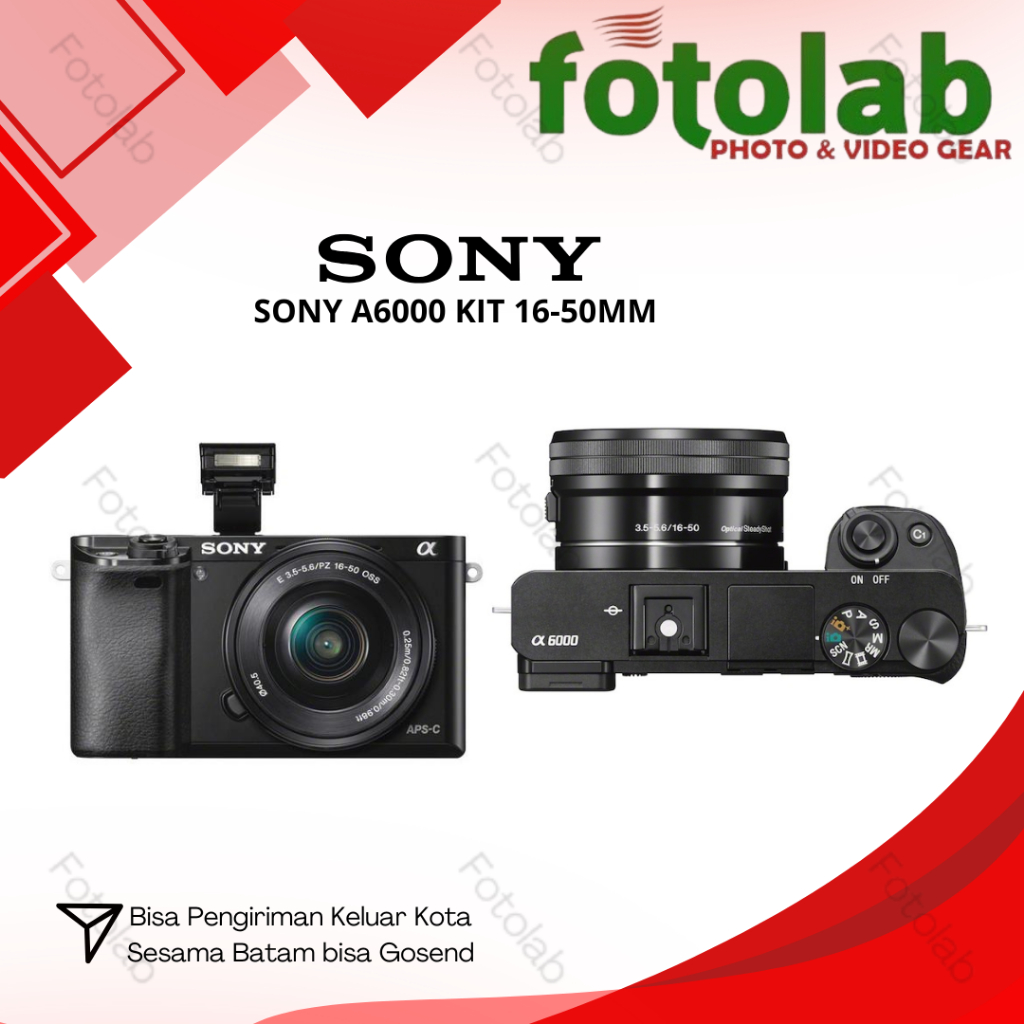 Kamera Sony A6000 Kit 16-50mm - Sony Alpha 6000 kit 15-45mm like new