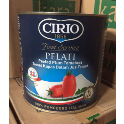 Cirio Tomat Kupas Kaleng 2.5Kg Italia / Peeled Tomato 2,5 kg