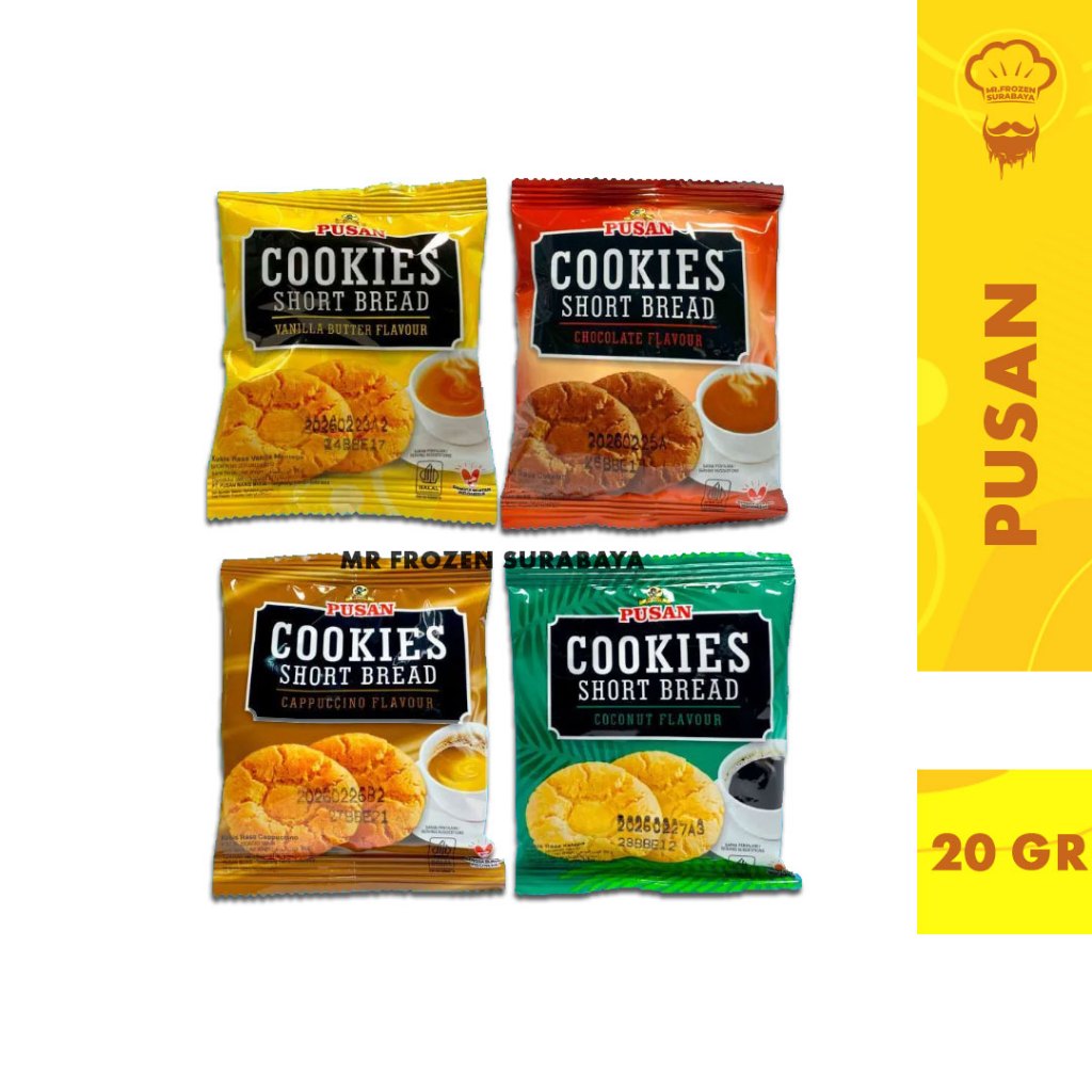 

Pusan Cookies ShortBread 1 Box isi 20 pc