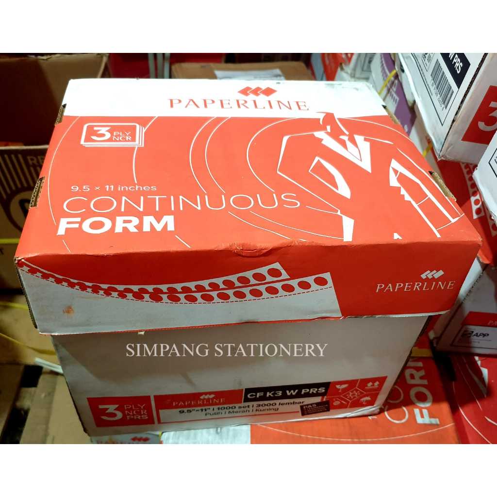 

Paperline Continous Form kecil 3 Ply PRS 9,5 x 11 / box
