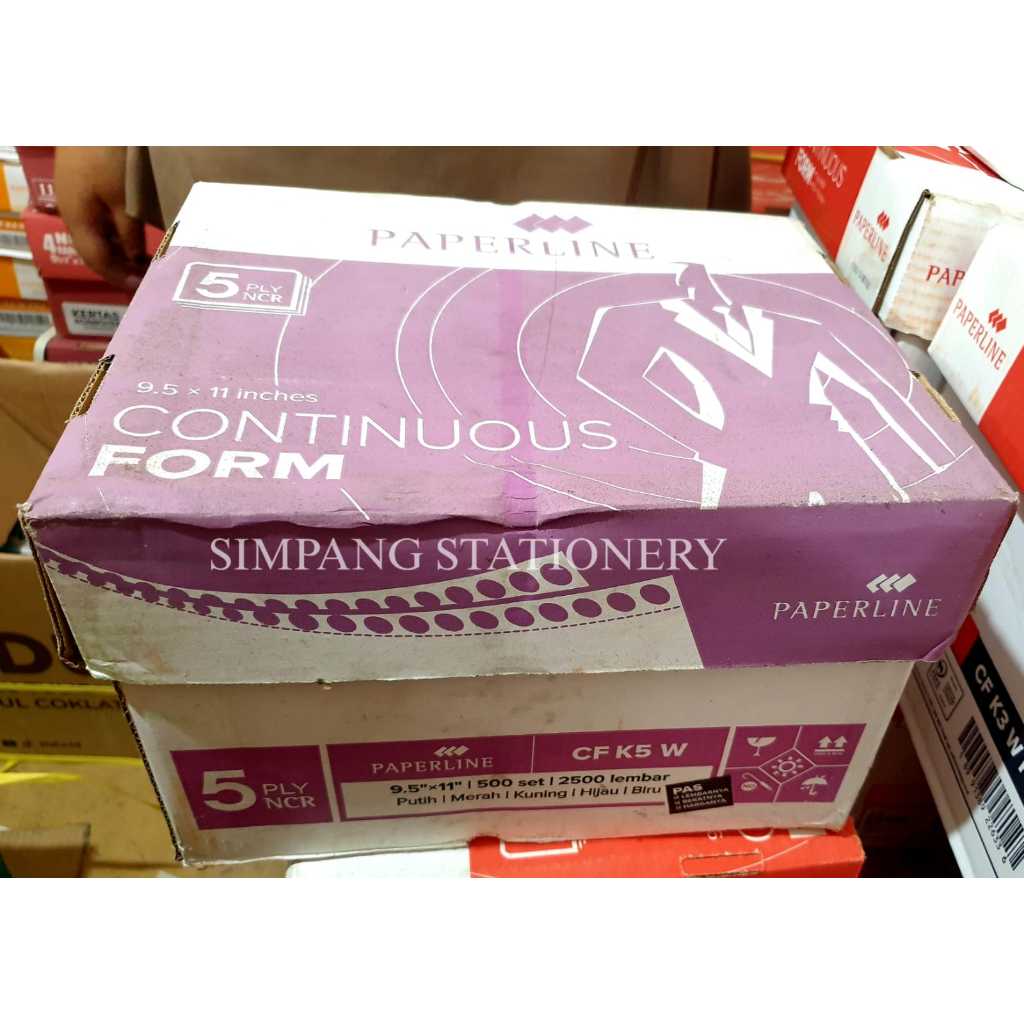 

Paperline Continous Form kecil 5 Ply 9,5 x 11 / box