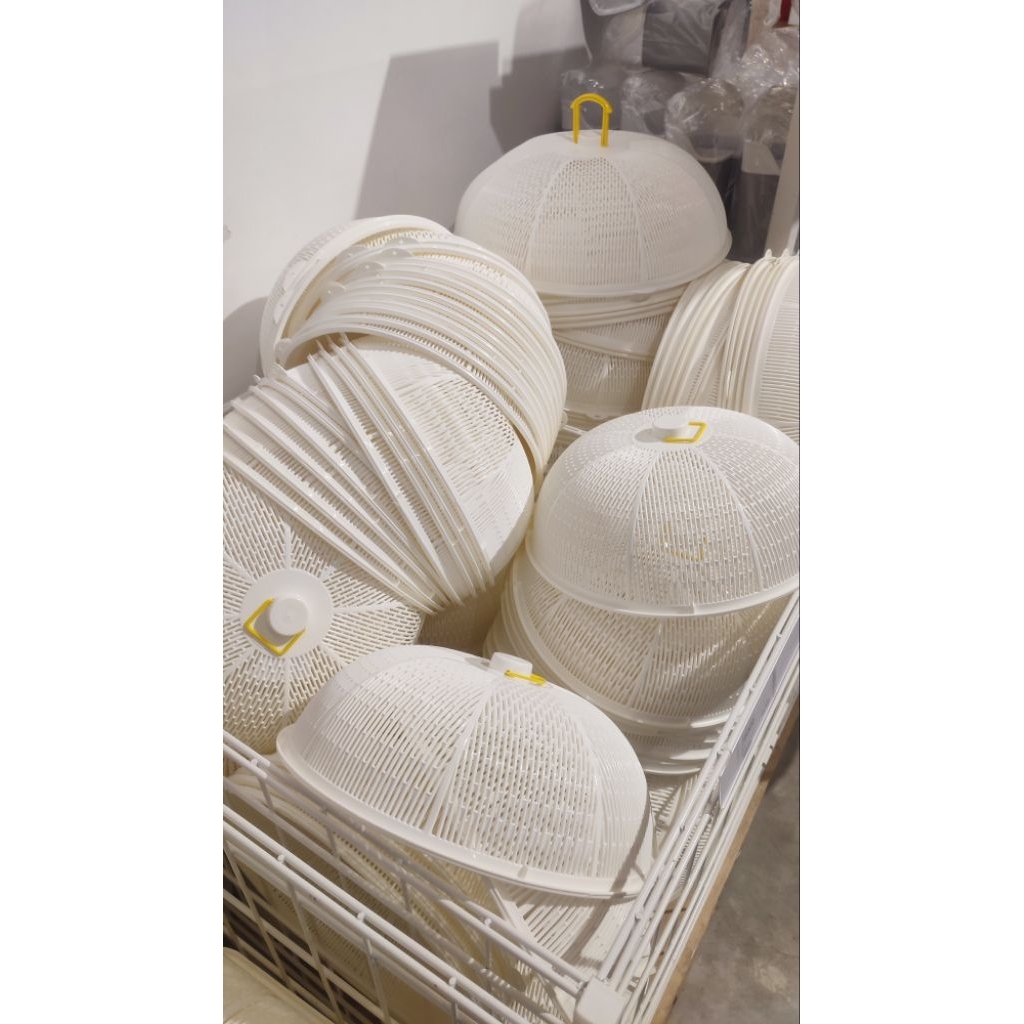 Jastip Tudung Saji Bulat IKEA Shinpo Putih Size S / M Penutup Makanan Plastik