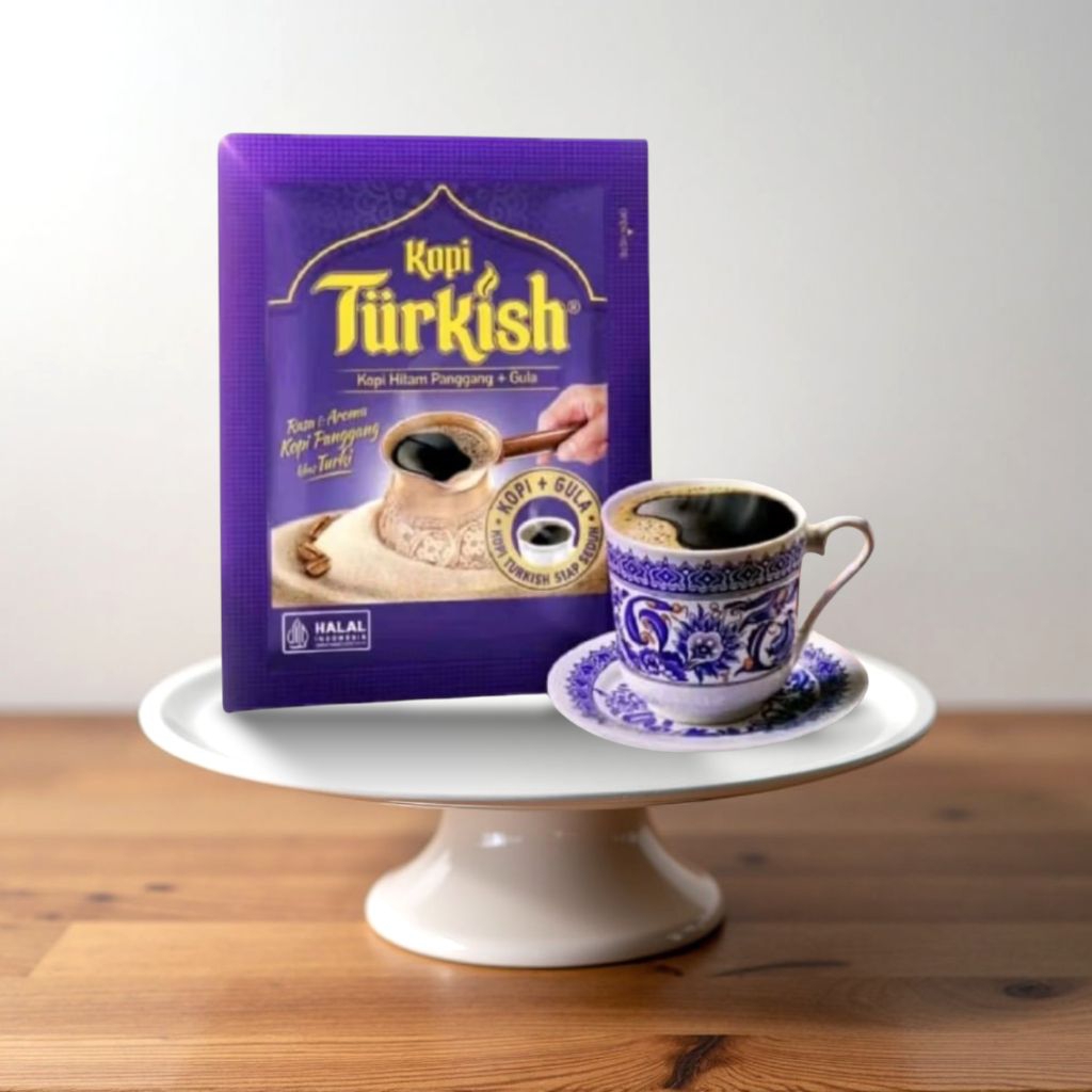 

KOPI TURKISH KOPI HITAM PANGGANG & GULA 1 RCG ISI 10 PCS